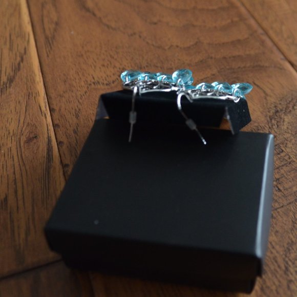 Fall into Color Chandelier Earrings Aquamarine - Picture 5 of 7